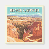 Vintager Nationalpark Bryce Canyon Magnet (Vorne)