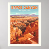 Vintager Nationalpark Bryce Canyon Poster (Vorne)