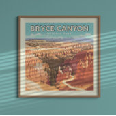 Vintager Nationalpark Bryce Canyon Poster