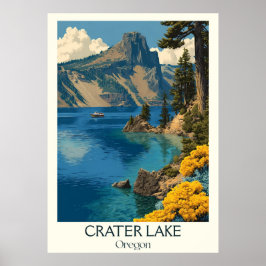Vintager Nationalpark California Poster