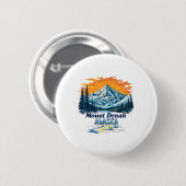 Vintager Nationalpark Denali Alaska Mountain S Button (Vorne & Hinten)
