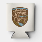 Vintager Nationalpark der New River Gorge Dosenkühler (Vorderseite)