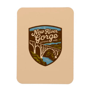 Vintager Nationalpark der New River Gorge Magnet