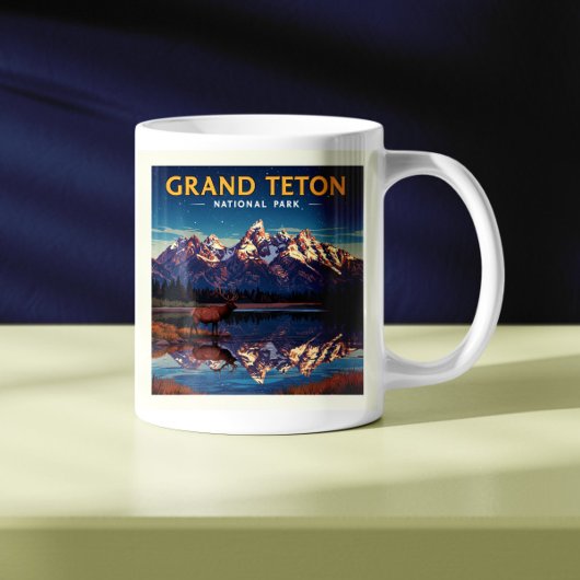 Vintager Nationalpark Grand Teton Kaffeetasse