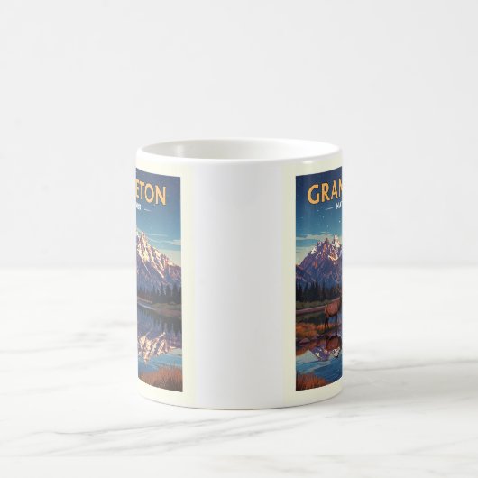 Vintager Nationalpark Grand Teton Kaffeetasse (Mittel)