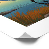 Vintager Nationalpark Grand Teton Poster (Ecke)