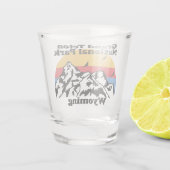 Vintager Nationalpark Grand Teton Schnapsglas (Rückseite)