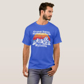 Vintager Nationalpark Grand Teton T-Shirt (Vorne ganz)