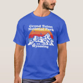 Vintager Nationalpark Grand Teton T-Shirt (Vorderseite)
