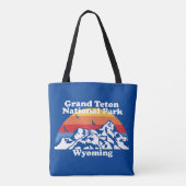 Vintager Nationalpark Grand Teton Tasche (Rückseite)