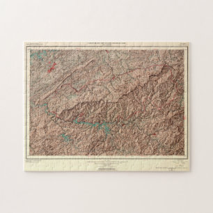 Vintager Nationalpark Great Smoky Mountains Puzzle