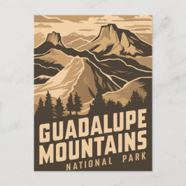 Vintager Nationalpark Guadalupe Feiertagspostkarte