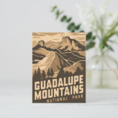 Vintager Nationalpark Guadalupe Feiertagspostkarte (Stehend Vorderseite)