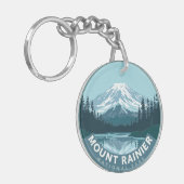 Vintager Nationalpark Mount Rainier Schlüsselanhänger (Vorderseite links)