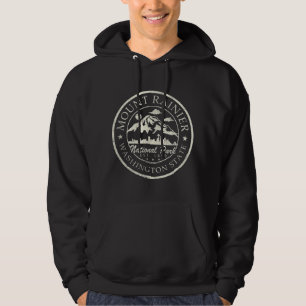Vintager Nationalpark Mt Rainier Retro Hoodie
