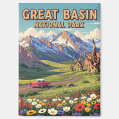 Vintager Nationalpark Nevada Magnet (Vorderseite)