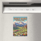 Vintager Nationalpark Nevada Magnet (In Situ (Geschirrspüler))