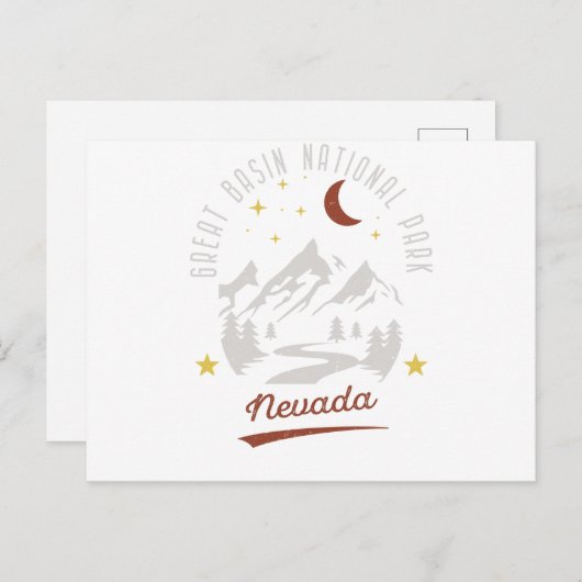 Vintager Nationalpark Nevada Postkarte (Vorne/Hinten)