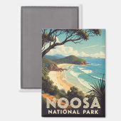 Vintager Nationalpark Noosa Magnet (Vorderseite/Rückseite)