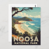 Vintager Nationalpark Noosa Postkarte (Vorne/Hinten)