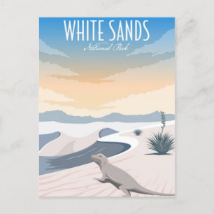 Vintager Nationalpark Weißer Sand - Mexiko Postkarte