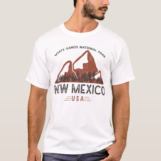 Vintager Nationalpark "White Sands" T-Shirt (Vorderseite)