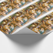 Vintager Nativity Geschenkpapier (Ecke)