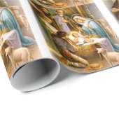 Vintager Nativity Geschenkpapier (Rolleneckpunkt)