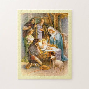 Vintager Nativity Puzzle