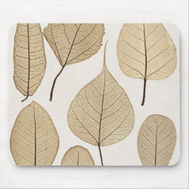 Vintager naturalistischer botanischer Zeichn | Blä Mousepad