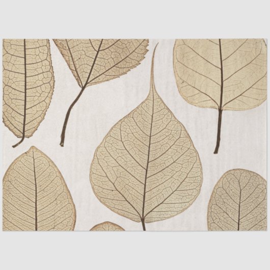 Vintager naturalistischer botanischer Zeichn | Blä Seidenpapier (Vorderseite)