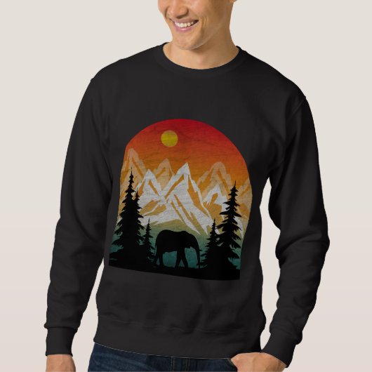 Vintager Naturelementar Sweatshirt (Vorderseite)