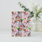 Vintager natürlicher Fall Tierwald Ankündigungspostkarte (Stehend Vorderseite)