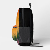 VINTAGER NATURSONNENUNTERGANG BEDRUCKTER RUCKSACK (Rechts)