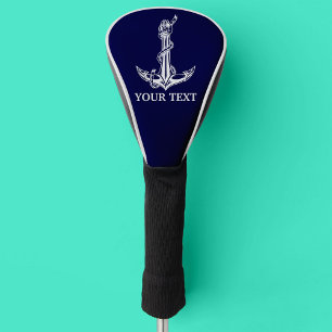 Vintager Nautic Anchor lässt Ihren Text hier ersch Golf Headcover