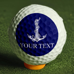 Vintager Nautic Anchor lässt Ihren Text hier ersch Golfball