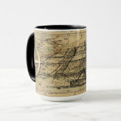 Vintager Nautic Compass Handsome Coffee Tasse (Vorderseite Links)