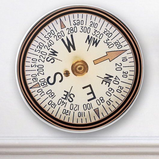 Vintager Nautic Compass-Keramik Keramikknauf