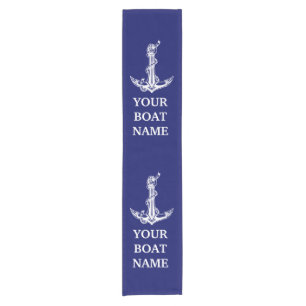 Vintager Nautical Anchor-Seil Kurzer Tischläufer