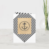 Vintager Nautikanker - Dankeschön Karte (Rückseite)