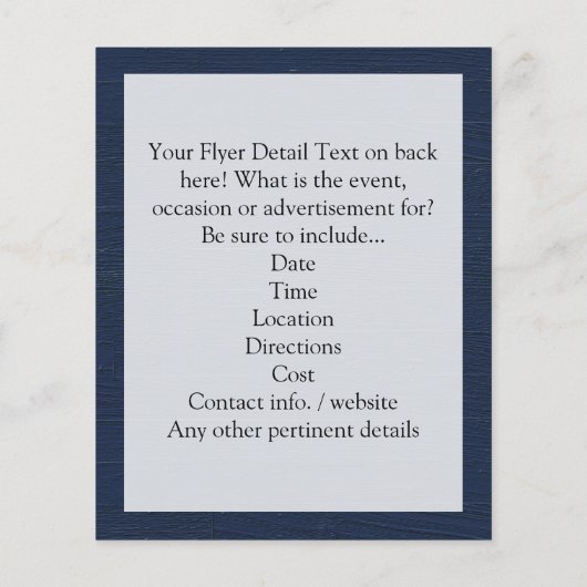 Vintager Nautikanker Flyer (Hinten)