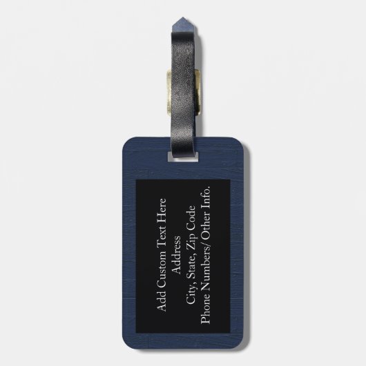 Vintager Nautikanker Gepäckanhänger (Rückseite vertikal)