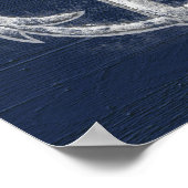 Vintager Nautikanker Poster (Ecke)