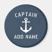 Vintager nautischer Anker Kapitän oder Name des Bo Magnet (Vorne)