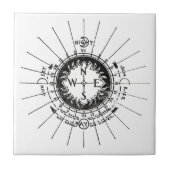 Vintager Navigationskomplex Fliese (Vorderseite)