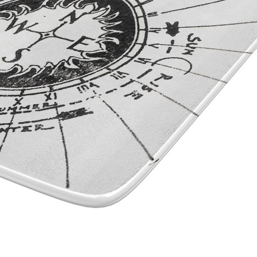 Vintager Navigationskomplex Schneidebrett (Ecke)