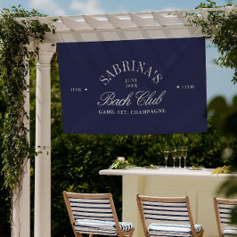 Vintager Navy Country Club Junggeselinnen-Abschied Banner