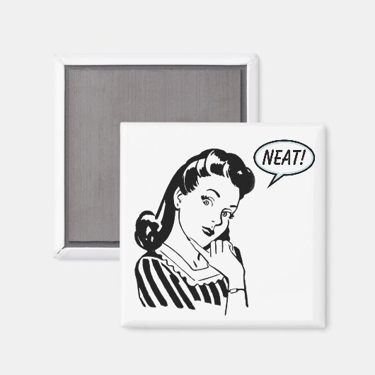 Vintager Nebel Magnet (Vorderseite/Rückseite)