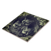 Vintager Nebelwald Fliese (Seite)