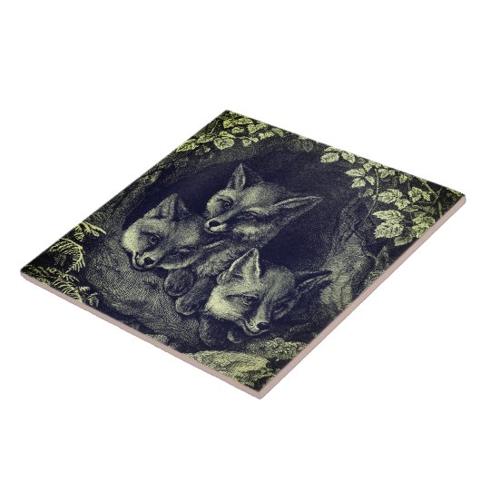 Vintager Nebelwald Fliese (Seite)